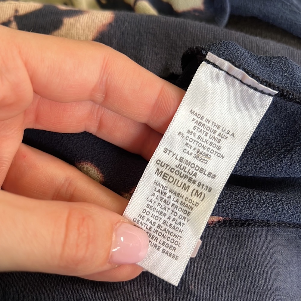 Anthropologie Ogle Blue Tie Dye Blouse View 5